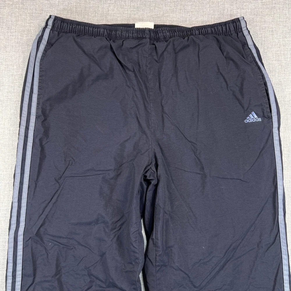 VTG Y2K adidas Insulated Track Pants Men Large Blue 3 Stripe Warm Up *No String*